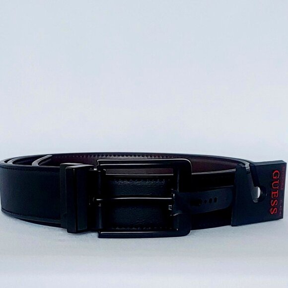 Guess Other - GUESS Men’s Reversible Leather Belt Black/Brown Size XL